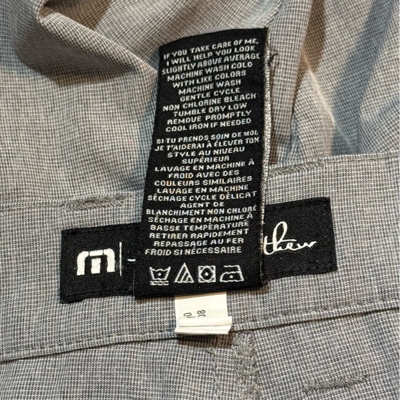 Travis Mathew Beck Shorts Golf Performance Size 38 Stretch Gray 10” Inseam - Picture 10 of 12